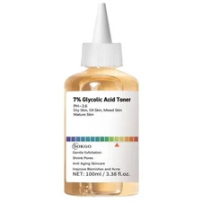 7% Glycolic Acid Exfoliating Toner Exfoliating Facial Toner Smooth Skin Even ...