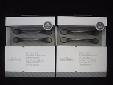 12 Threshold Drawer Cabinet 3" Pull Handle Oil-Rubbed Bronze Finish Total 2 Box