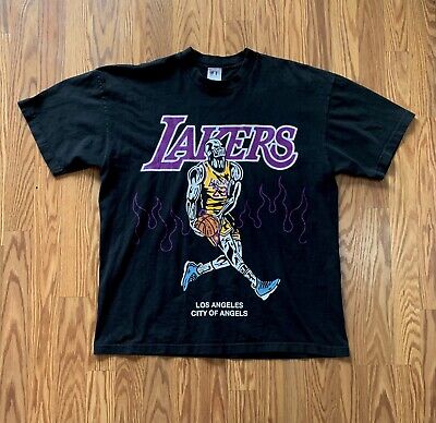 Warren Lotas x NBA Los Angeles Lakers Lebron James Alt Skeleton T Shirt  Size L | eBay