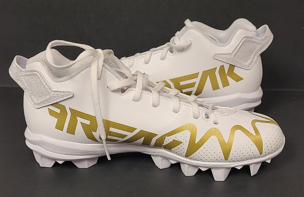 NWT Adidas Freak Spark MD White Gold Football Cleats GW3392 Men's Size