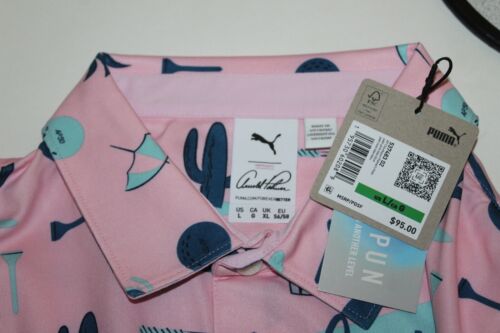 NWT $95 Arnold Palmer x Puma Cloudspun Annies Inn Polo Shirt Golf : Size Large - Picture 4 of 10