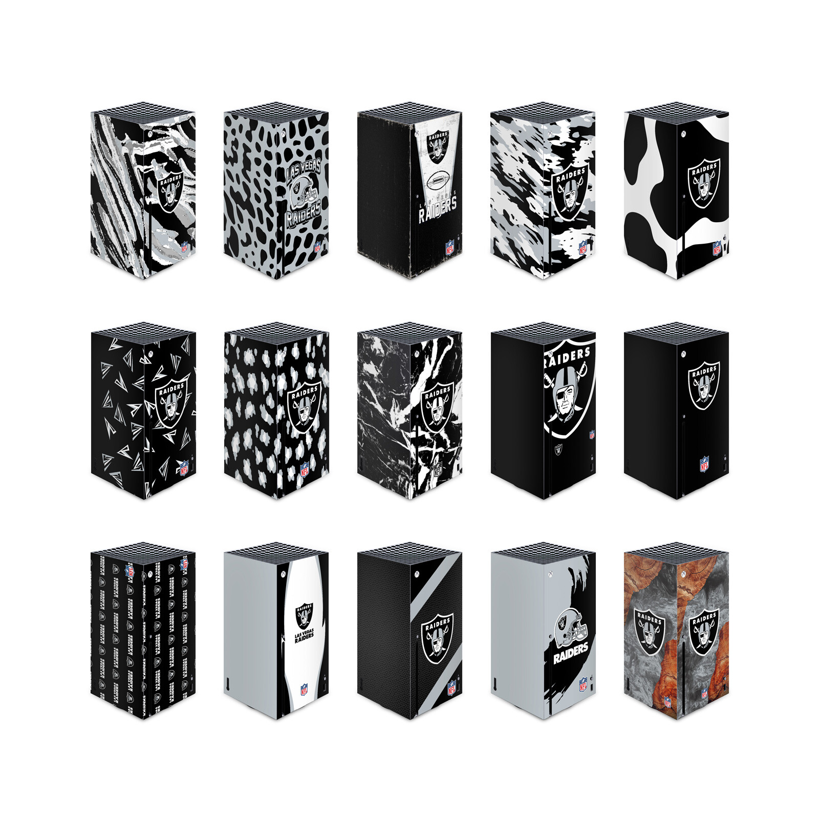 OFFICIAL NFL LAS VEGAS RAIDERS VINYL SKIN DECAL FOR XBOX SERIES X CONSOLE