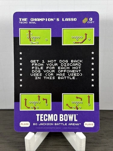 2026 Bo Jackson Battle Arena TECMO BOWL BOBA PL102 PL-102 The Champion\'s Lasso