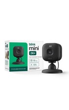 Blink Mini 2K Plug-in Home  Pet Security Camera ,color night vision Black 