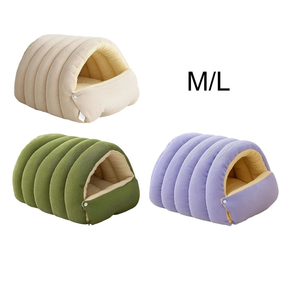 Cat Bed Cave Hideaway Warm Pet House for Small Dogs Indoor Cats Relaxing - Image 2 of 2