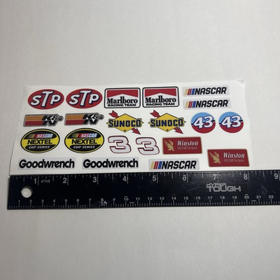 #ad #ad MINI NASCAR Racing Decal Lot Laminated Vinyl Stickers Retro Style $13.99