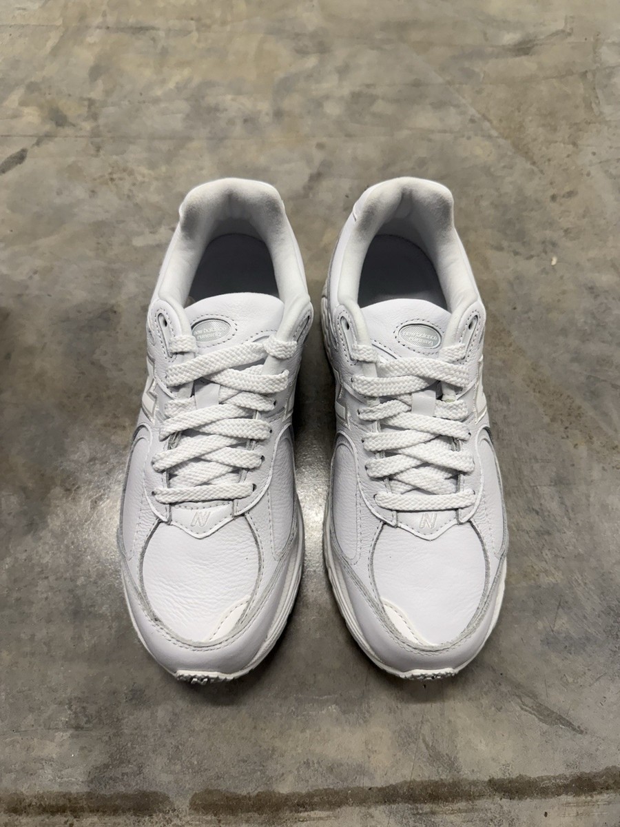 New Balance 2002R Triple White Leather ML2002RI 5.5 NEW | eBay