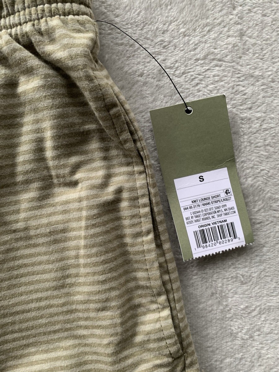 Goodfellow Co Mens Green Knit Striped Shorts Size Small New With