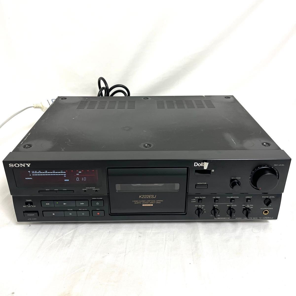 ソニー TC-K222ESJ カセットデッキ Dolby S SONY TC-K222ESJ 3-Head Cassette Deck Working Made in Japan Vintage