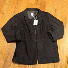 Women's Cozy Sweater Open Front Blazer Jacket Lauren Conrad Nwt XL Quiet Luxury