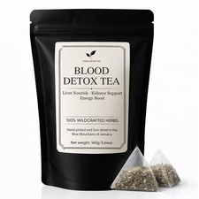 Jamaican Healing Garden Blood Detox Tea, Wildcrafted Herbs with Guaco, Burdoc...