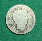 1914-S Barber Dime Silver #13