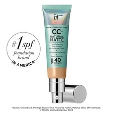 It Cosmetics CC Natural Matte Foundation 1.08 oz Medium Makeup