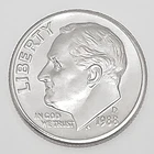 1988 D Roosevelt Dime AVE CIRCULATED **FREE SHIPPING**