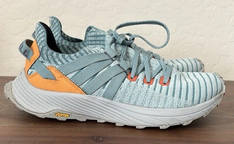 Sneaker da donna MERRELL taglia 7 5 larghe in pizzo imbarco J067274W Harbor grigio blu scarpa