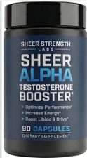 Sheer Strength Labs – Sheer Alpha Testosterone Booster (90 Capsules) NEW