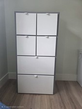 IKEA VISTHUS Chest of 6 drawers, grey/white