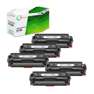 5PK TCT Premium For HP 414A BCMY Color LaserJet Pro M454 MFP M479 Compatible
