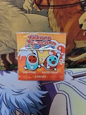 Taiko no Tatsujin Rhythm Festival Don Chan Katsu Chan 2 Pin Set Drumers Drum