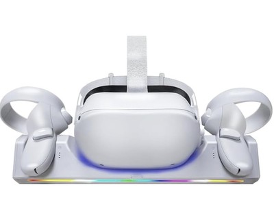 Charging Dock for Oculus Quest 2/Meta Quest 2, Charging Station Supports LED ...