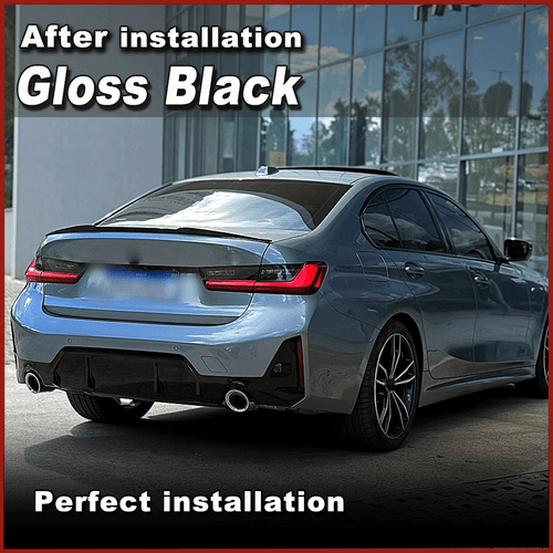 Alerón trasero alerón trasero negro brillante para BMW G20 330i G80 M3 2018-2024 - Imagen 3 de 9