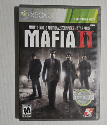 Platinum Hits Mafia II 2 Xbox 360 Complete W/Manual, Map & Both Discs