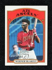 2021 Topps Heritage Minor League Edition Flip Stock 15/25 Werner Blakely 0x1j