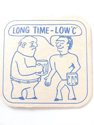 Vintage MARSTON'S - Long Time - Low 'C '... Cat No'217 Bierdeckel/Untersetzer