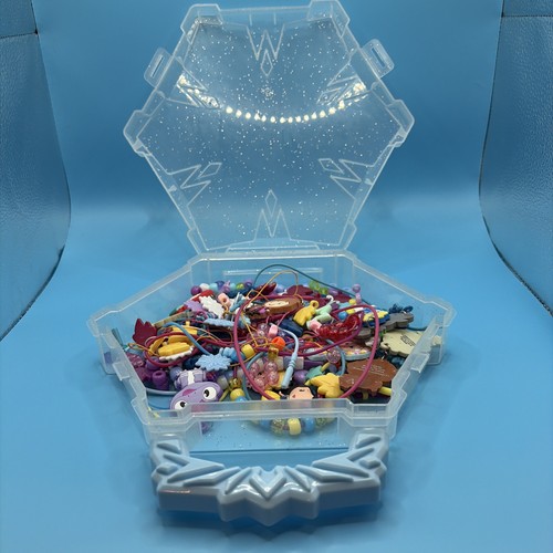 Disney Frozen Bead Jewelry Kit Lot Tara Toy Case Charms DIY Craft Set