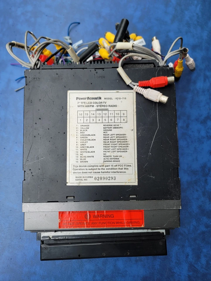 2 POWER ACOUSTIK PTID-8940N & PTID- B940N CAR 7" MONITOR CD/DVD - Untested - Image 4 of 4