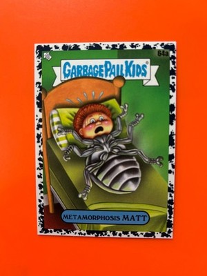 2022 garbage pail kids book worms Black Metamorphosis Matt 64a