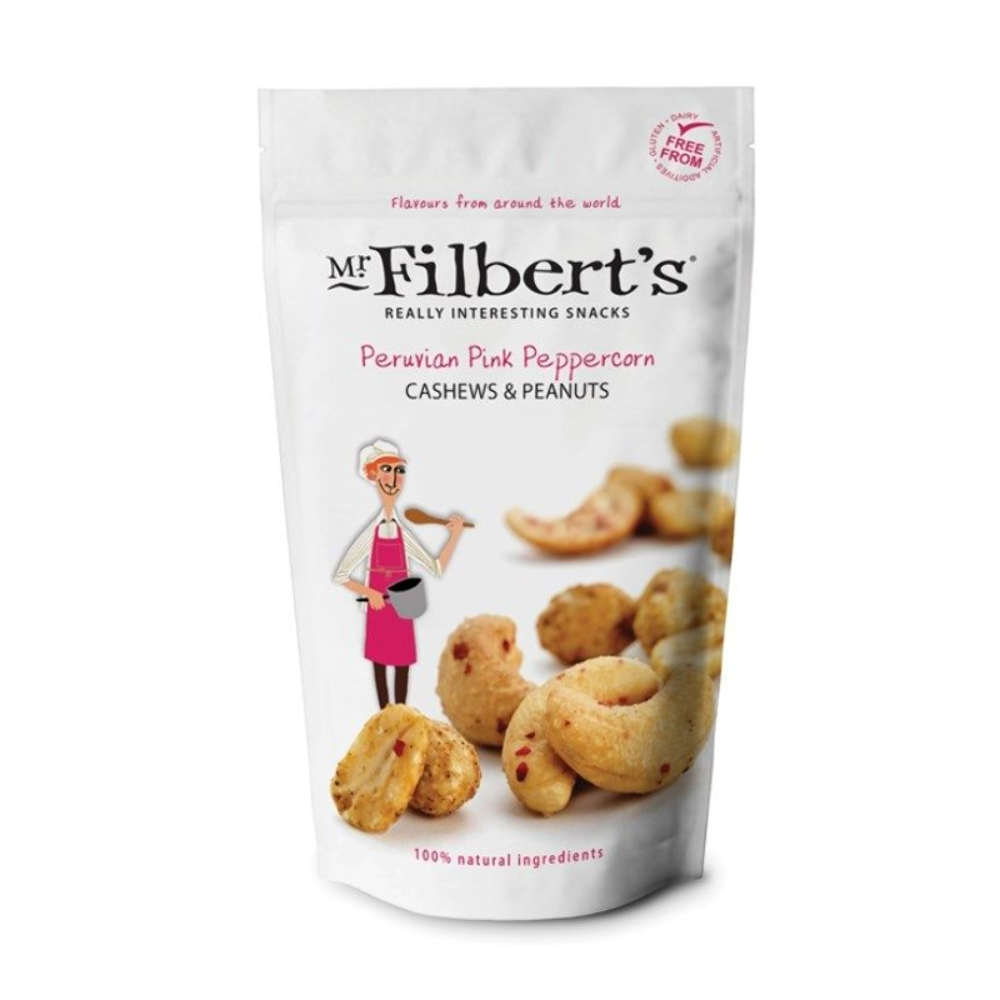 Mr Filbert's Pink Peppercorn Cashews & Peanuts 100g