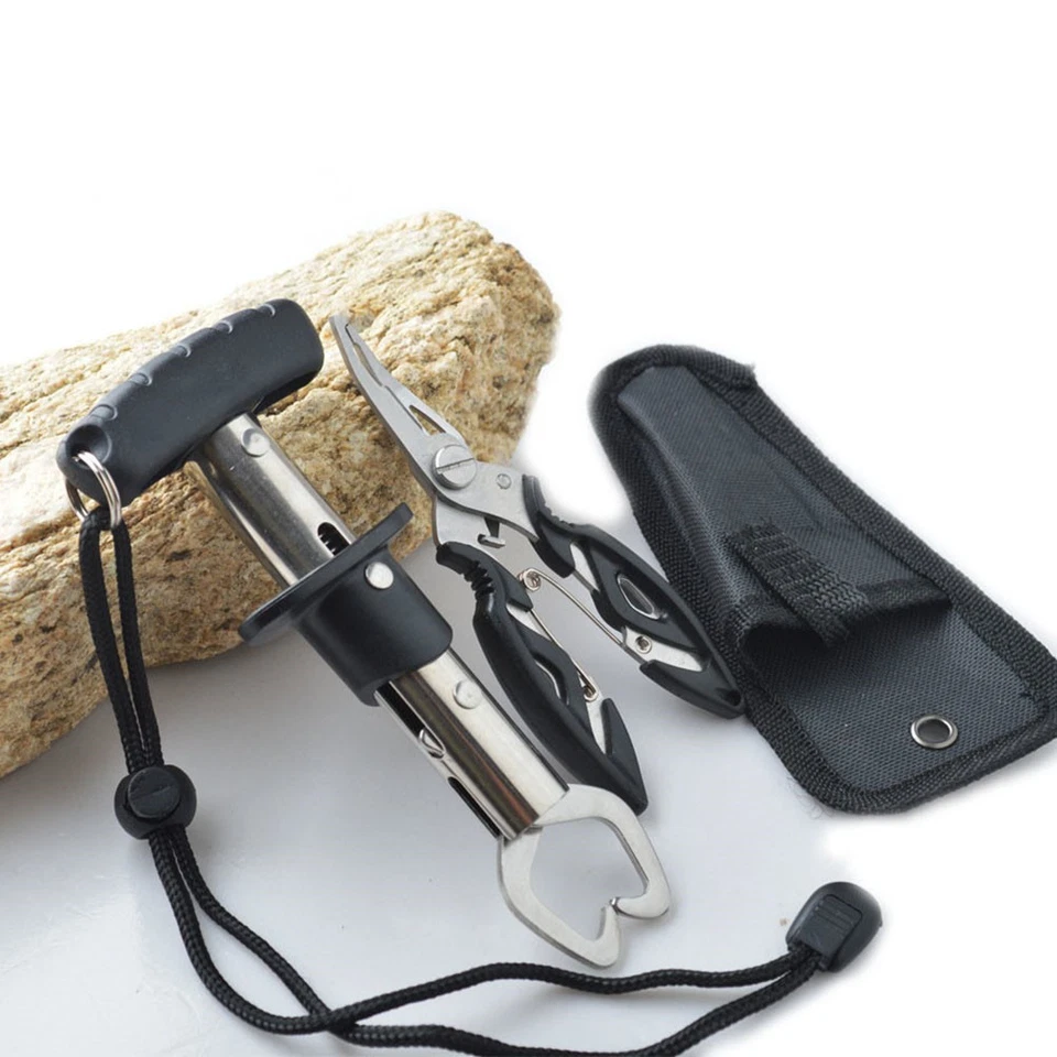 1Satz Mini Fischgriff Werkzeug Edelstahl Angeln Greifer mit Skala und Griff - Bild 4 von 4