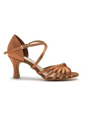 Dancing Queens - Elation Show-Tanzschuhe Satin mit flexibler Sohle - Absatz 7.0