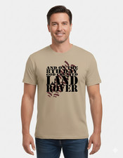 Image of Funny Land Rover T-Shirt Mens 8th Day God Created Landrover Gift Birthday Top Te
