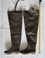 Botas de caza de pesca con caña de acero impermeables suela con tacos para hombre talla 9