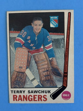 1969-70 O-Pee-Chee Hockey Terry Sawchuk #189 New York Rangers