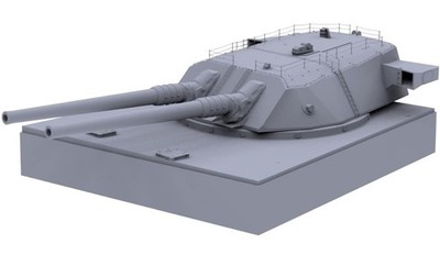 Beaver 1/72 Imperial Japanese Navy Super Yamato Battleship Turret