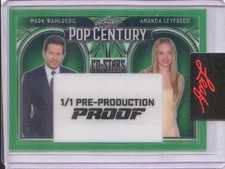 Mark Wahlberg 2024 Leaf Metal Pop Century 1/1 Pre-Production Proof Grn Seyfried