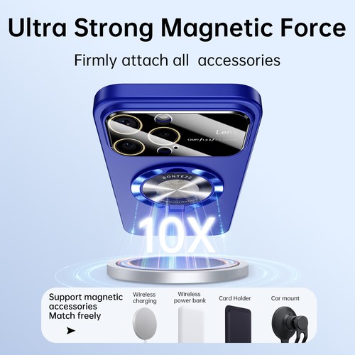 For iPhone 17 Pro Max/17 Air/16 15 14 13 12 Mag Safe Stand Case Glass Lens Cover - Picture 38 of 79