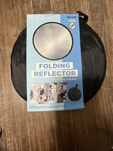 Go Live 23.62 in Diameter Folding Photography Studio Reflector w/Carrying Bag
