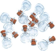 2ml Small Mini Glass Bottles Jars with Cork Stoppers.Wishing bottle drifting bot