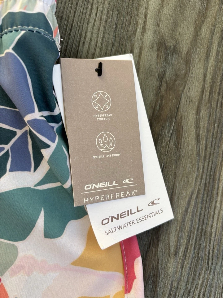NUEVO CON ETIQUETAS - O'Neill Mujer Saltwater Essentials Balboa Estampado 2 1/2” Entrepierna Talla L Foto 3 de 4