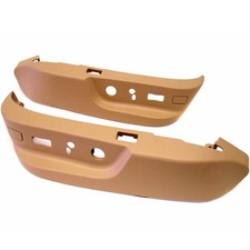 L & R Front Seat Lower Outer Plastic Cover 1995-03 BMW E38 7 E39 5 Sand Beige