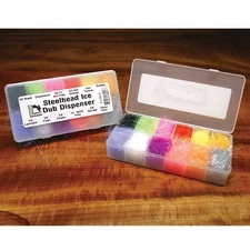 Hareline Steelhead Ice Dub Dispenser Synthetic Fly Tying Material