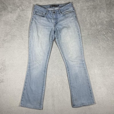 Levi's Jeans Womens 6/28 Blue Demi Curve Mid Rise Boot Light Wash Denim