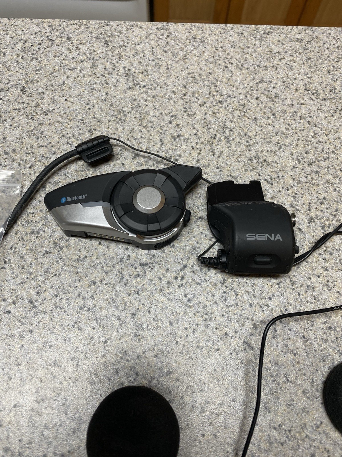 Sena 20S Motorcycle Bluetooth Headset Communication System Working W/ Extras