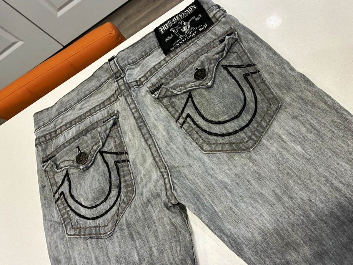 True Religion Ricky Gray Jeans for Men for sale - eBay
