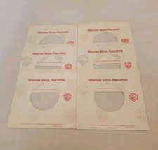 45 RPM 7" RECORD SLEEVES CO. SLEEVE 6 PACK SEE PHOTOS Warner Brothers SLV366