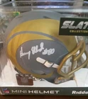 Henry Ellard Autographed St Louis Rams Slate Mini Football Helmet - BAS